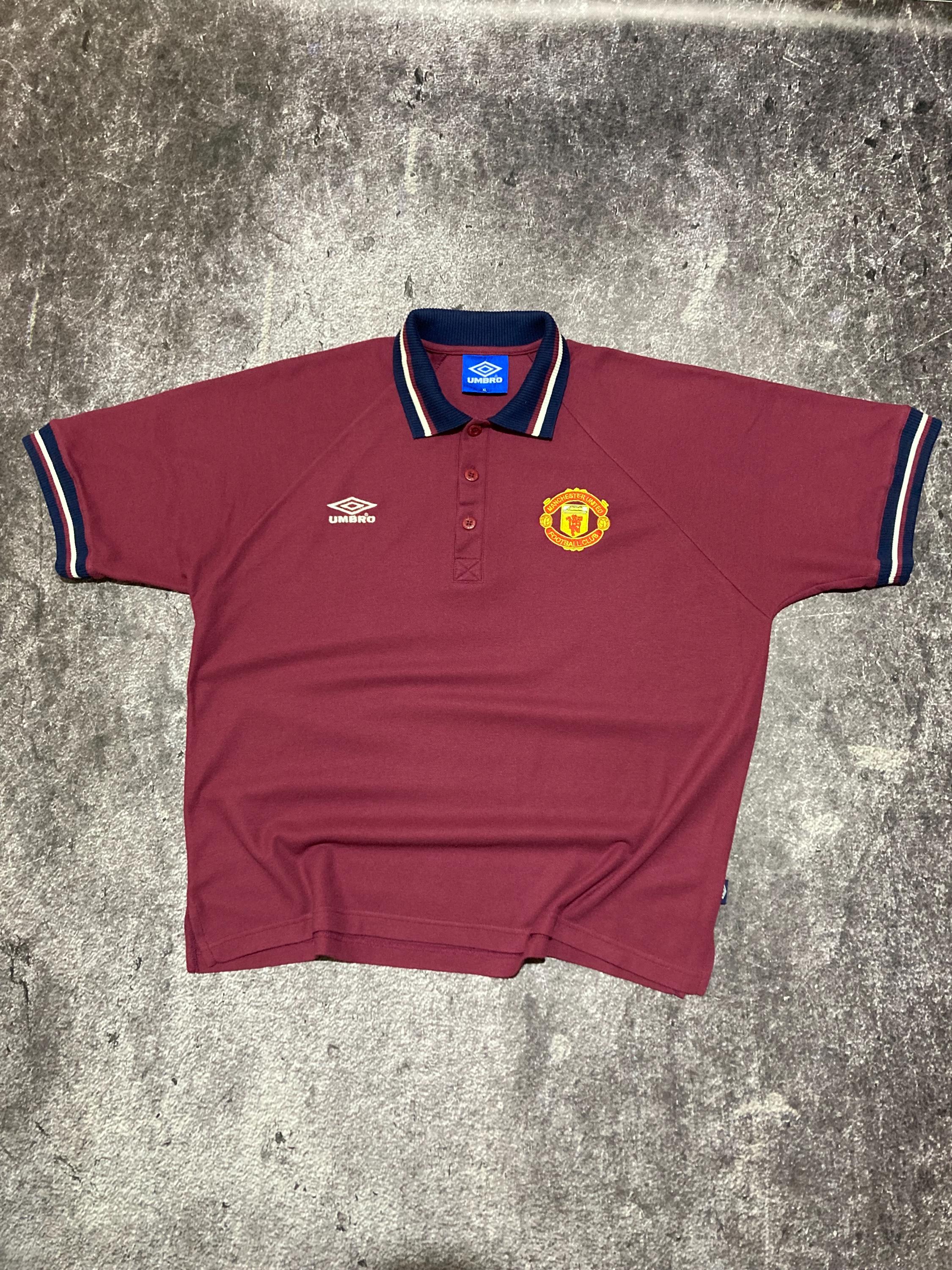 ウェア 1990s UMBRO Football Polo Shirt Vintage 90s Football Polo Shirt Umbro England National Team