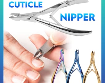 Stainless Steel Cuticle Nipper Clipper Professional Nail Cutter For Dead Thick Ingrown Skin Nail Trimming Manicure Pedicure Nail Care Tool
