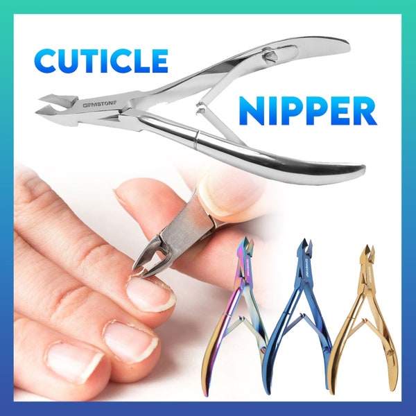 Stainless Steel Cuticle Nipper Clipper Professional Nail Cutter For Dead Thick Ingrown Skin Nail Trimming Manicure Pedicure Nail Care Tool