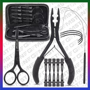 Professional Hair Extension Tool Kit Pliers, Loop, Scissor, Needles Hair Styling - Hair Extension Pliers & Kits