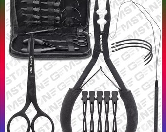 Professional Hair Extension Tool Kit Pliers, Loop, Scissor, Needles Hair Styling - Hair Extension Pliers & Kits