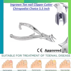 CHIROPODY TOE NAIL Clipper Cutter For Thick Heavy Duty Fungus Ingrown Toenail Nail Cutter