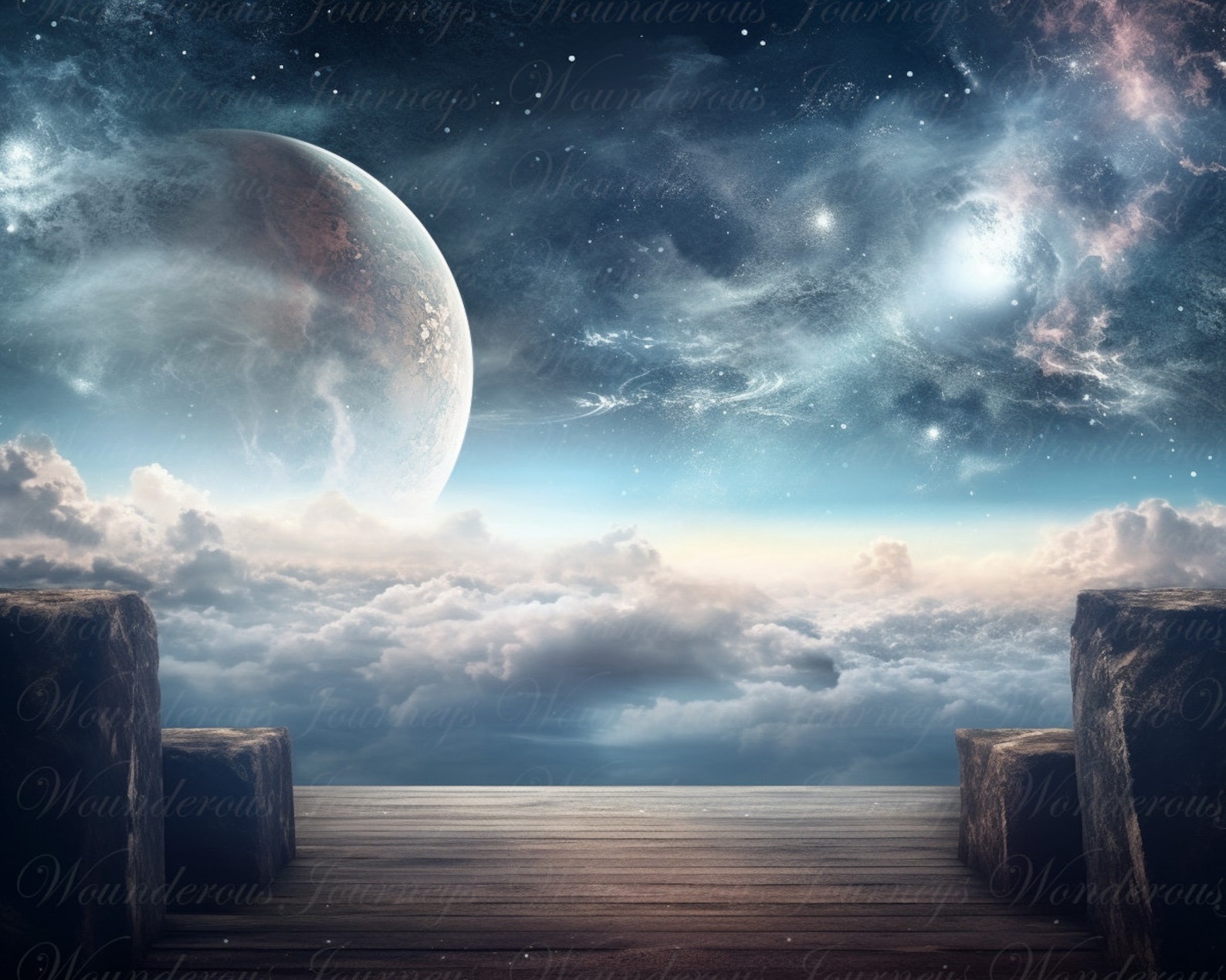 Space Digital Backdrop, Space Background, Photography Composite ...