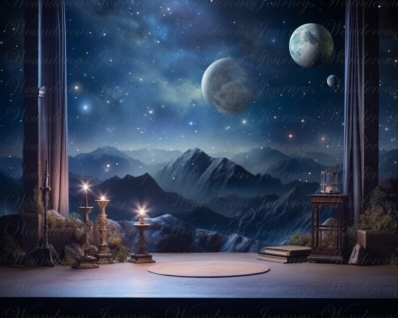 Space Digital Backdrop, Space Background, Photography Composite ...