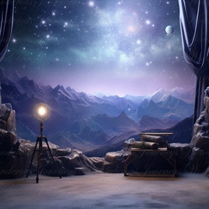 Weltraum Digital Backdrop, Weltraum Hintergrund, Fotografie Zusammengesetzte Porträts, Outerspace Digital Prop