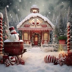 クリスマスの背景、冬の魔法、冬、雪の森、魔法、休日のデジタル背景、お祭り、クリスマス、雪だるまの魔法