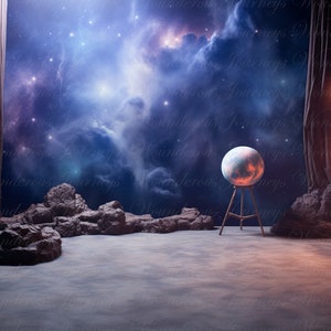 Weltraum Digital Backdrop, Weltraum Hintergrund, Fotografie Zusammengesetzte Porträts, Outerspace Digital Prop