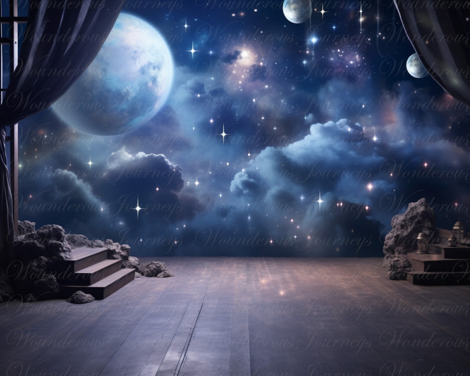 Space Digital Backdrop, Space Background, Photography Composite ...
