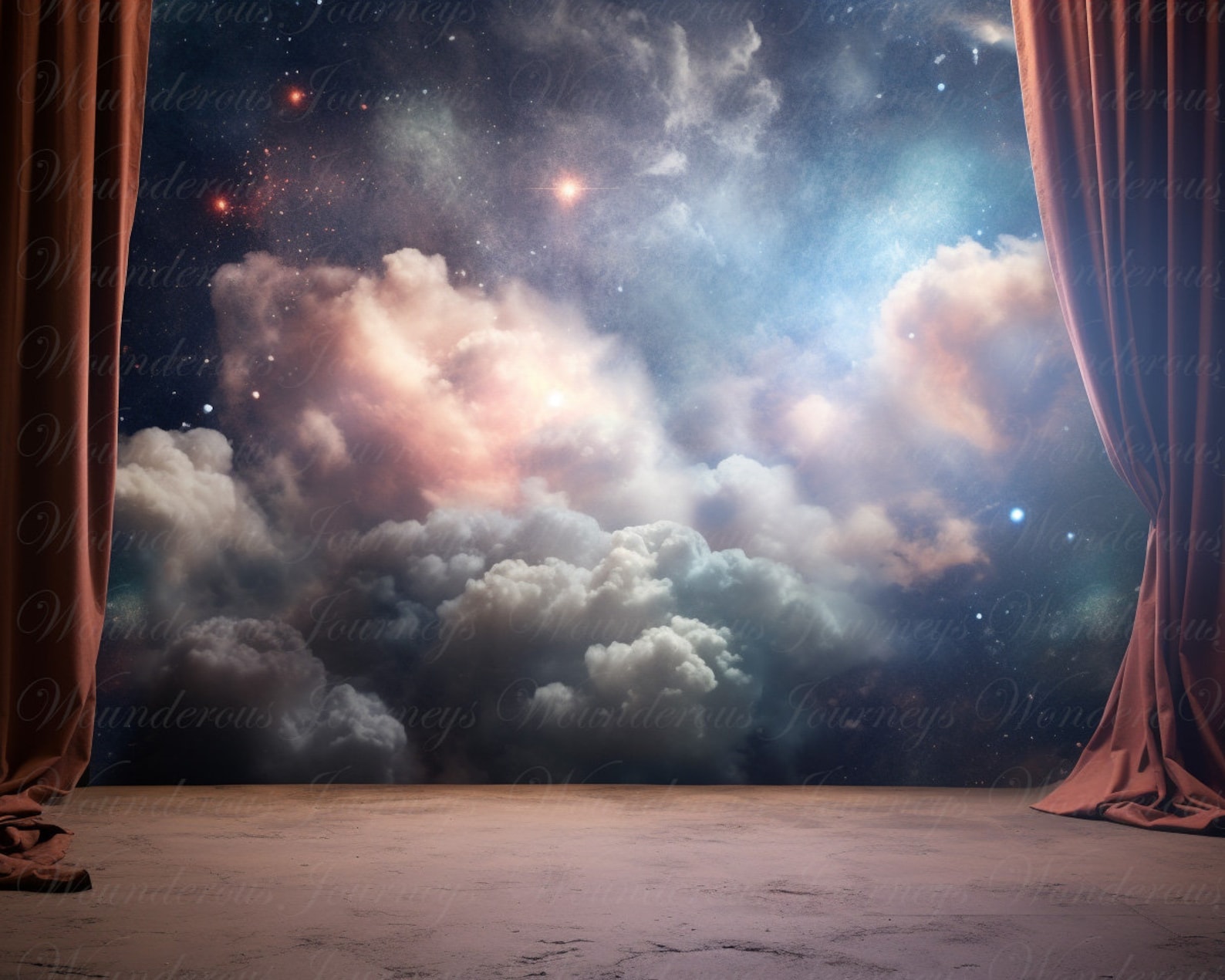 Space Digital Backdrop, Space Background, Photography Composite ...