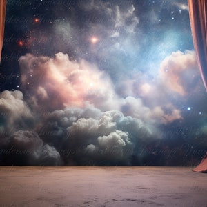 Weltraum Digital Backdrop, Weltraum Hintergrund, Fotografie Zusammengesetzte Porträts, Outerspace Digital Prop