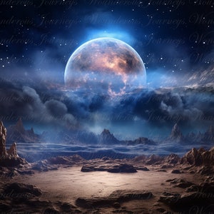 Weltraum Digital Backdrop, Weltraum Hintergrund, Fotografie Zusammengesetzte Porträts, Outerspace Digital Prop