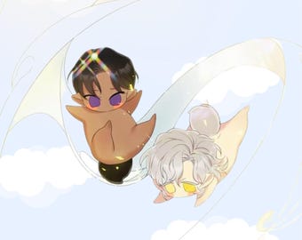 Smyrna and Capri BL Flying Postcard (Yaoi Manhwa, Anime Merchandise)