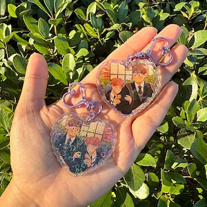 Llavero BL de doble cara con el tercer final (manhwa yaoi, mercancía de anime)