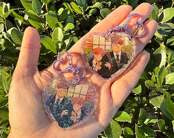 Llavero BL de doble cara con el tercer final (manhwa yaoi, mercancía de anime)