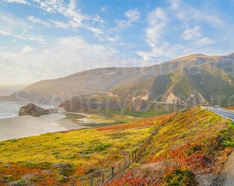 Big Sur Coast, California Beautiful Colors Digital Download | Nature Landscape | Printable High-Quality Photo for Wall Art or Gifts
