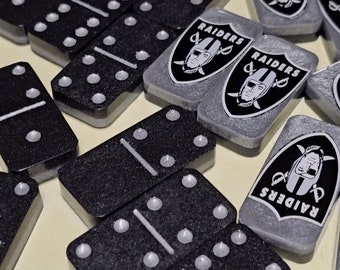 Las Vegas Raiders Epoxy Resin Domino Set