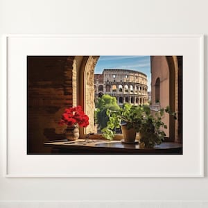 Unique View of the Roman Colosseum - High-Resolution Digital Download (PNG) with AI Prompt Included