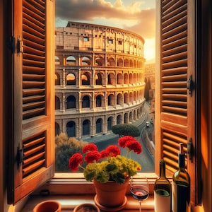 Spectacular Roman Colosseum Trio - Triple High-Resolution Digital Download (JPEG) with AI Prompt Included