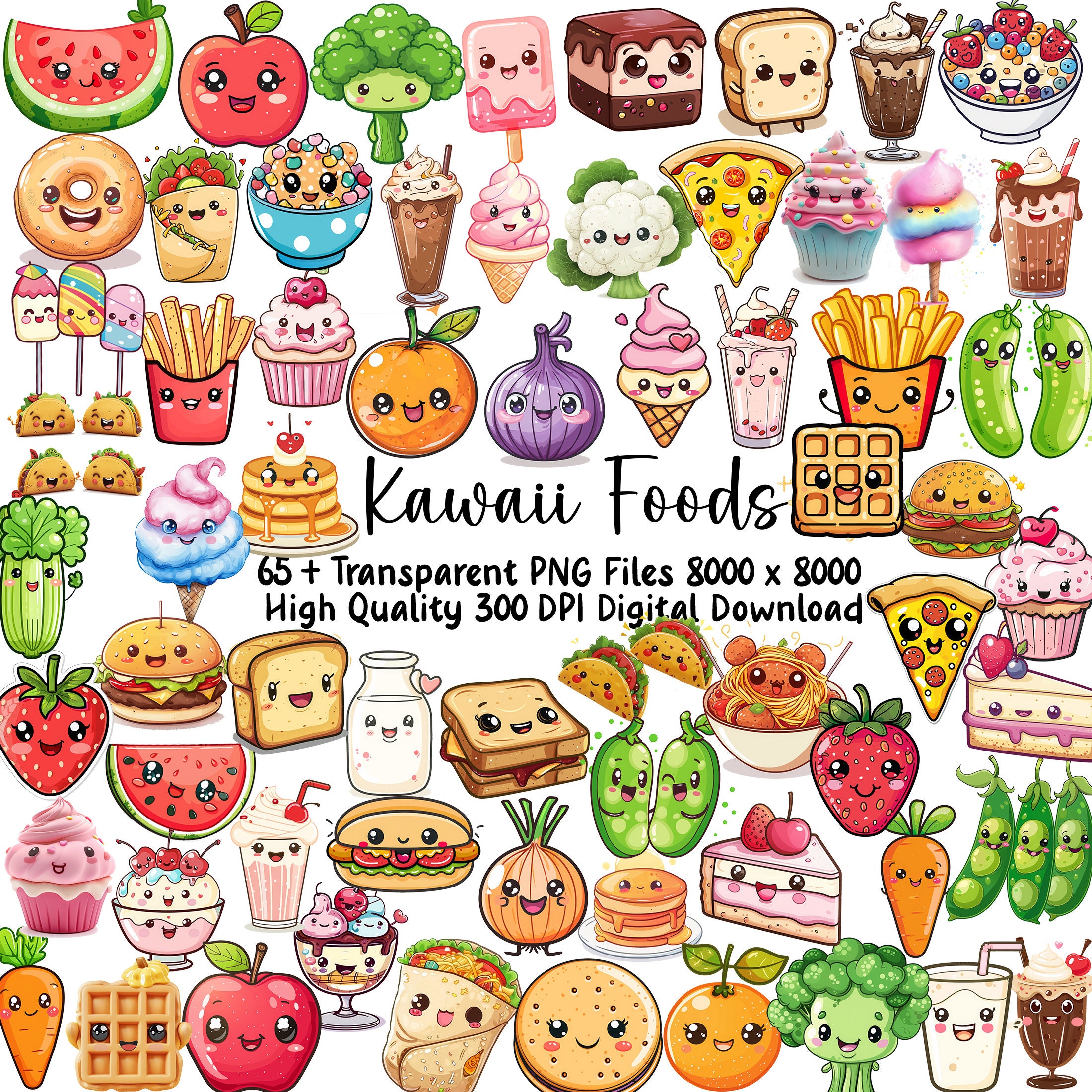 Kawaii Food Clipart