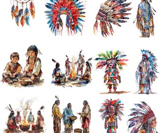 ネイティブアメリカンのクリップアート、アメリカインディアン文化
