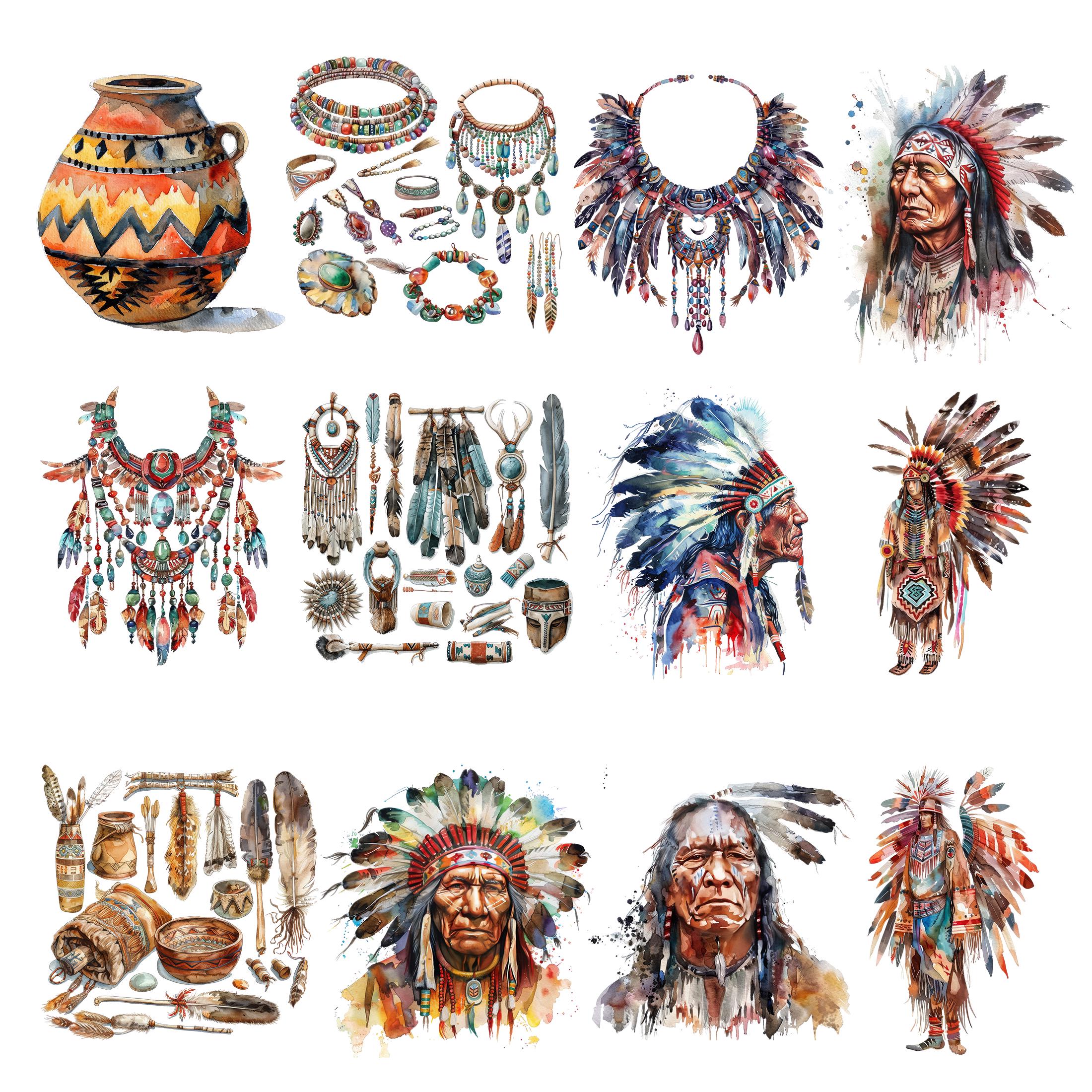 ネイティブアメリカンのクリップアート、アメリカインディアン文化