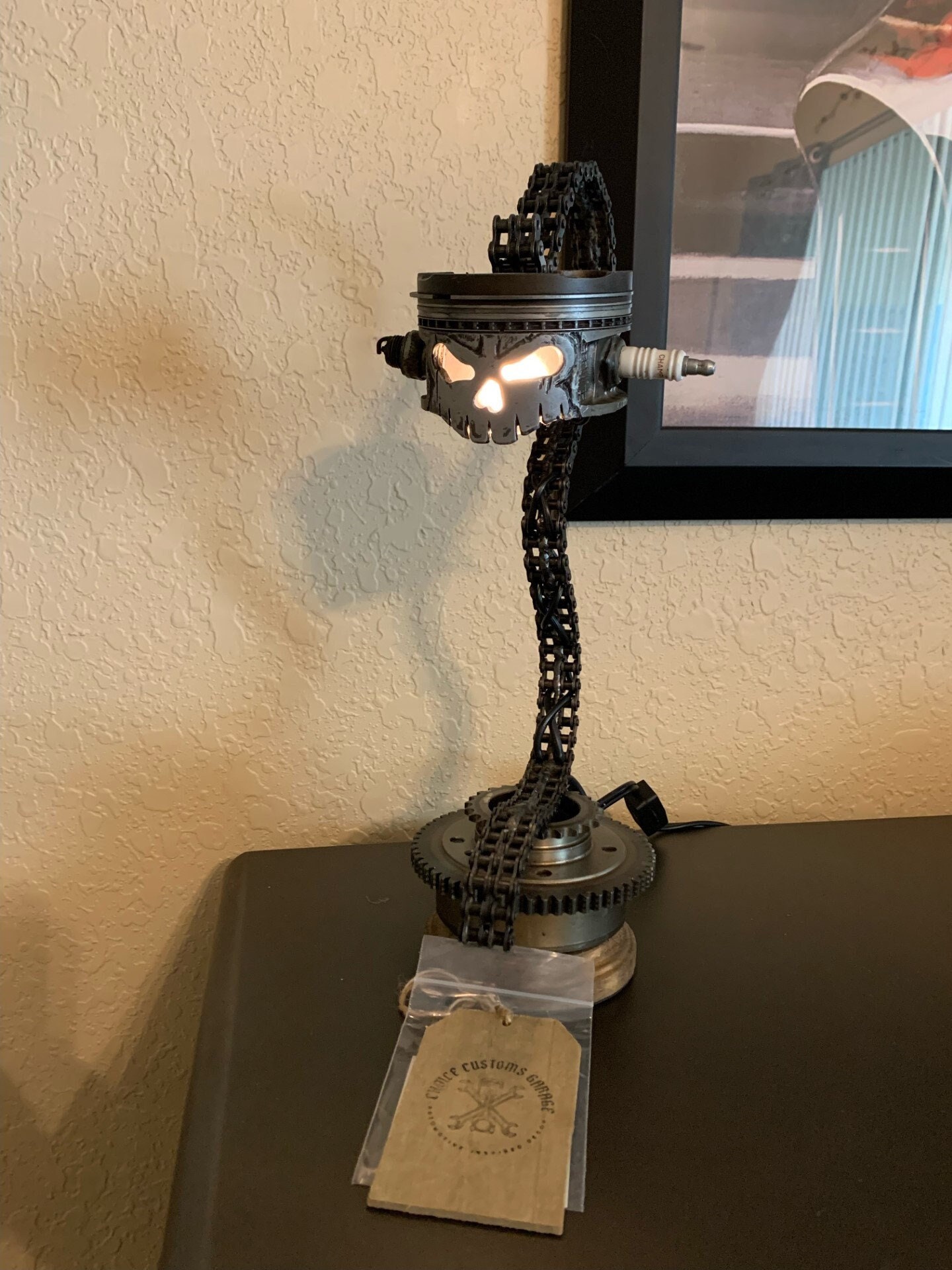 Lamps made 2024 from car parts