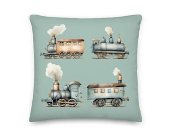 Trains Premium Pillow