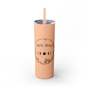 Witchy Woman Skinny Tumbler with Straw, 20oz