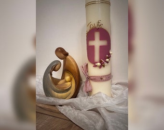 Personalized baptism candle