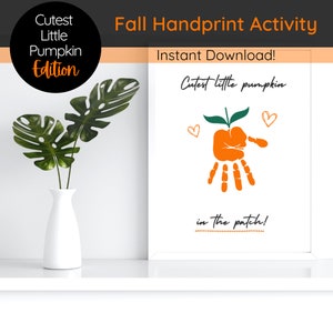 Halloween Handprint Printable Activity for Preschool Toddlers Instant Download