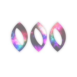 Angel Number 000 Sticker (Rainbow Galaxy)