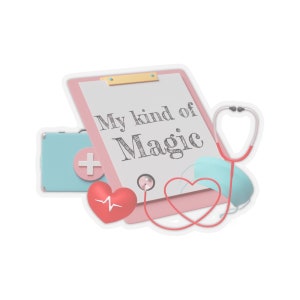 Unique Doctor Gift - My Kind of Magic Kiss-Cut Stickers