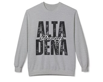 ALTADENA STARK Grunge Unisex Midweight Softstyle Fleece Rundhals-Sweatshirt