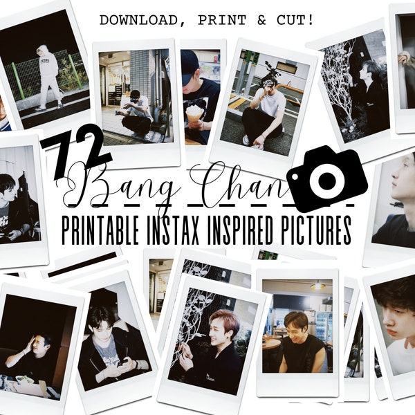 Stray Kids Bang Chan Instax inspirierte Bilder zum Ausdrucken