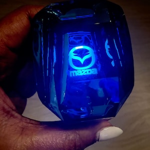 Crystal Handle  Motion Activated LED Car Gear Shift Knob Shifter for Mazda