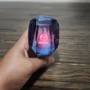 Crystal Handle  Motion Activated LED Car Gear Shift Knob Shifter for Mazda