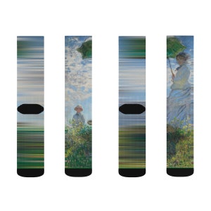 Claude Monet &quot;Madame Monet and Son&quot; Art Socks
