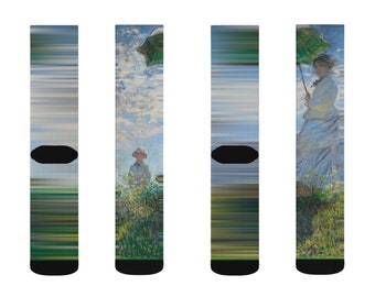 Claude Monet "Madame Monet and Son" Art Socks