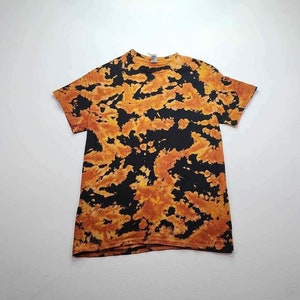 S Reverse Tie Dye Preto e Vermelho