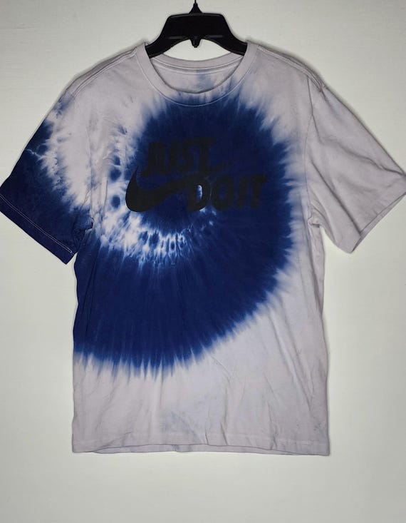nike blue tie dye shirt