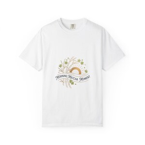 Morning Matcha Bloom Tee — Dual-Variant Light + Dark