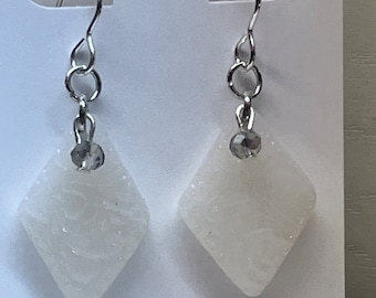 White Beaded Dangle