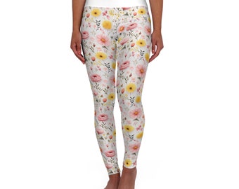 Floral High Waisted Yoga Leggings