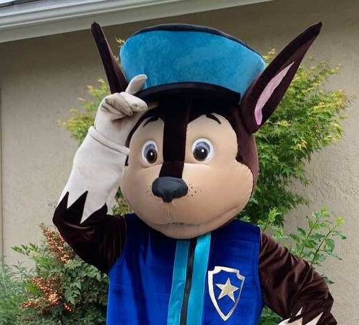 Paw Patrol Skye Adulte Mascotte Costume Chien Costume fantaisie Personnage  de dessin animé