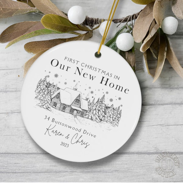 First Christmas New Home Couple Gift, Christmas New Home Gift Bauble , Our First Home Christmas Ornament,House Warming Gift