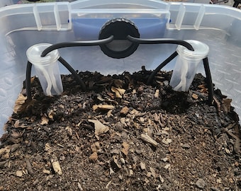 3oz "Quick shot"wicking Hydration pods for invertabrate substrate. Eliminates the risk of drowning.