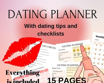 Dating planner digital dating checklist printable relationship planner digital week month love relationship first dating template that girl