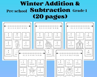 Winter Themed Addition and Subtraction