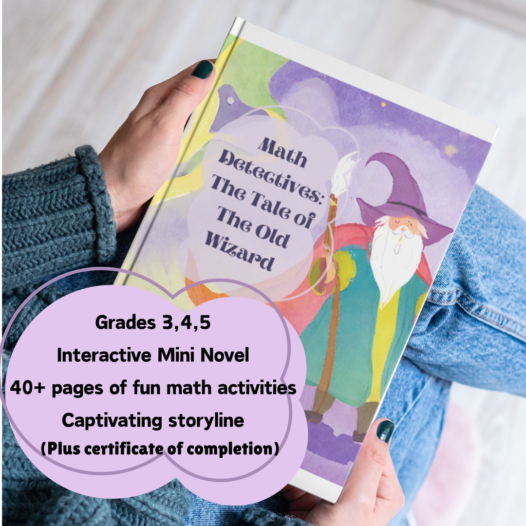 The Math Tale Math Detectives: the Tale of the Old Wizard - Etsy