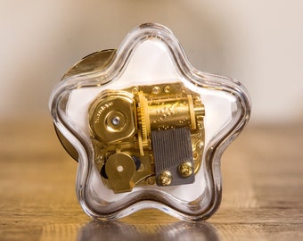 Spirited Away Music Box / Crystal Glass Star Gift / Valentine Gift